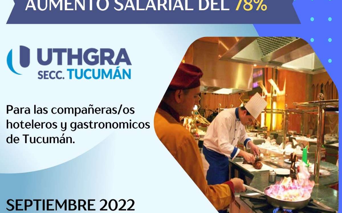Aumento salarial del 78%
